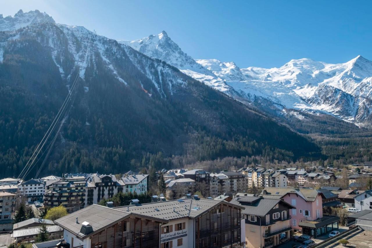 Modern Studio With Mont Blanc View And Pool Chamonix Esterno foto